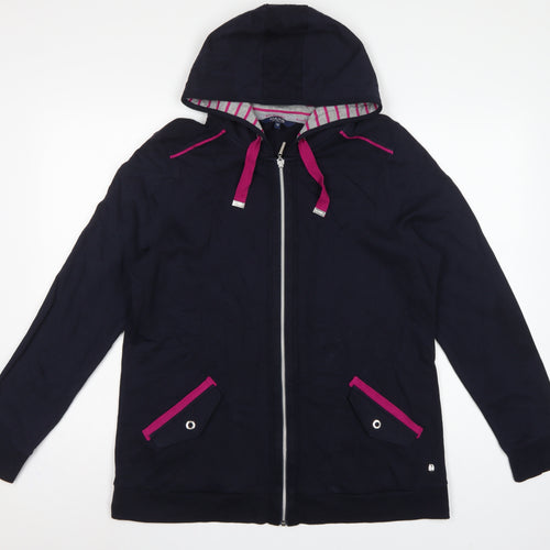 Maine New England Womens Blue Size 18 Full Zip Cotton Hoodie