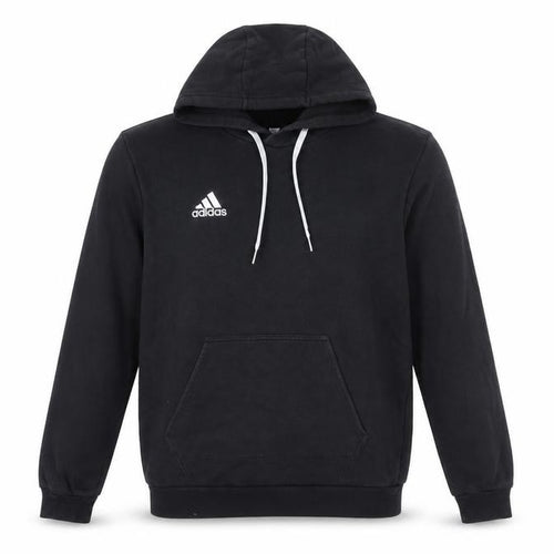 adidas Men’s Black S Pullover Hoodie Logo Sports Fleece