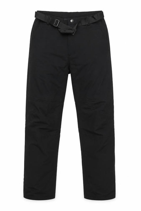 TR Outdoorsports Men Black S Lined Stretch Snow Pants Belted Ski Trousers