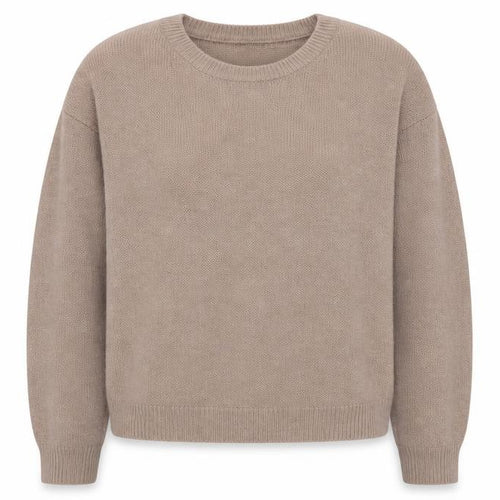 Brave Soul Women's Beige S Crew Neck Knit Pullover Jumper