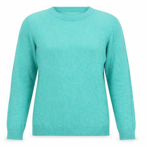 Marks and Spencer Women Green UK 14 Lambswool Crew Neck Pullover Jumper