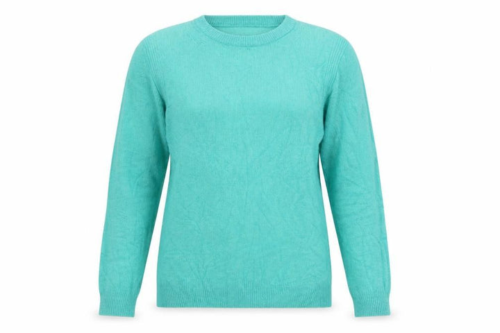 Marks and Spencer Women Green UK 14 Lambswool Crew Neck Pullover Jumper
