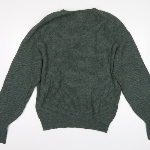 Pakeman Catto & Carter Men’s Green L Pure Wool Crew Neck Jumper