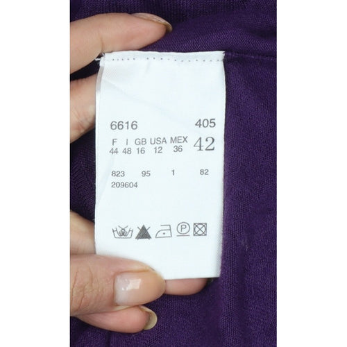 Betty Barclay Women’s Purple UK 12 Button Bell Sleeve Cardigan