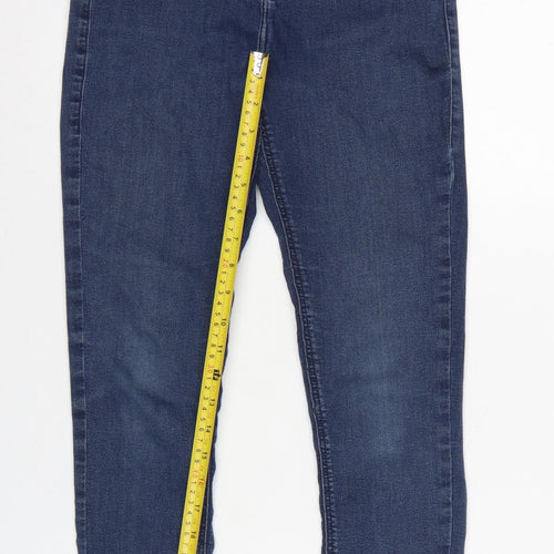 Topshop Women’s Blue UK 12 Joni High Waist Skinny Jeans W30 L32