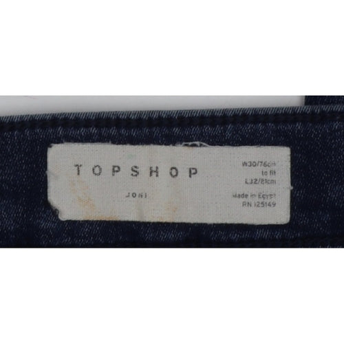Topshop Women’s Blue UK 12 Joni High Waist Skinny Jeans W30 L32