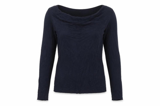 Jigsaw Women’s Blue Cowl Neck Fine Knit Jumper Size S Cashmere Silk
