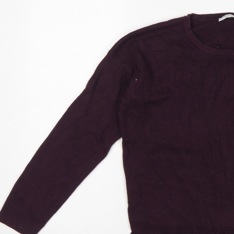 Additional view of Great Plains Women’s Purple M Knit Pullover Round Neck Viscose Jumper