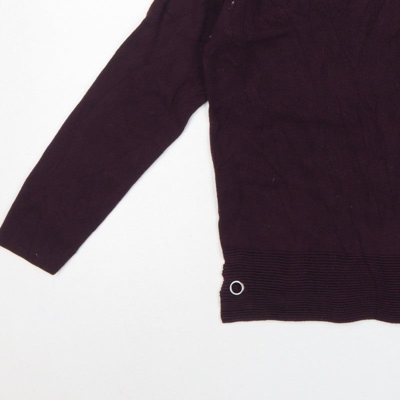 Additional view of Great Plains Women’s Purple M Knit Pullover Round Neck Viscose Jumper