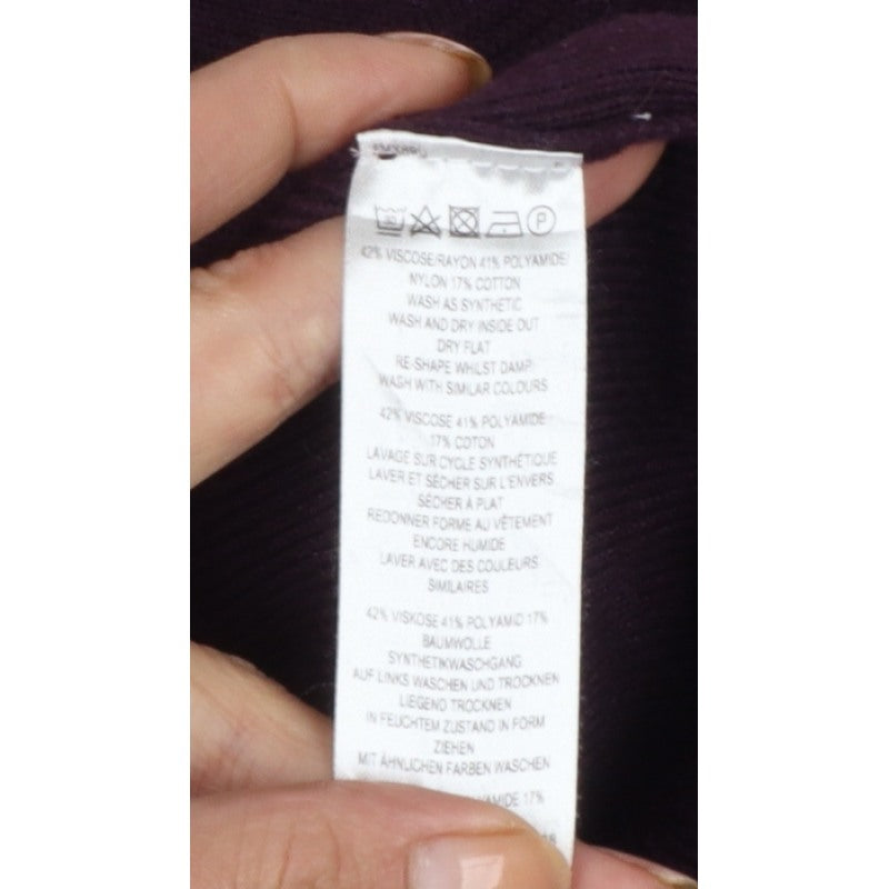 Additional view of Great Plains Women’s Purple M Knit Pullover Round Neck Viscose Jumper