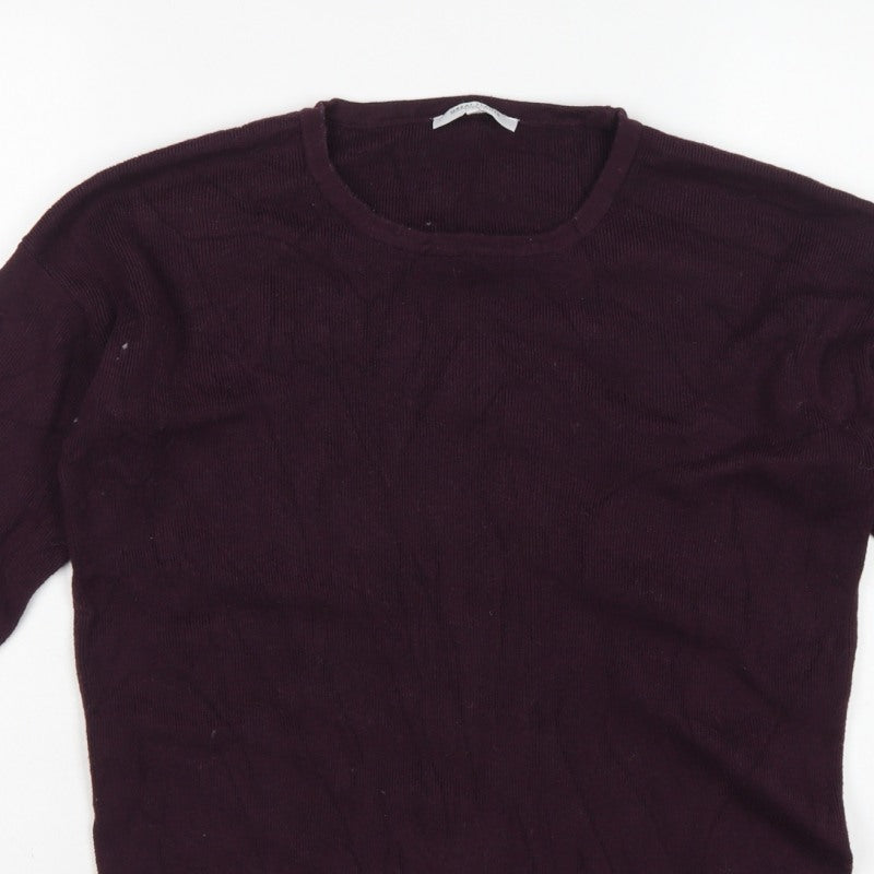 Additional view of Great Plains Women’s Purple M Knit Pullover Round Neck Viscose Jumper