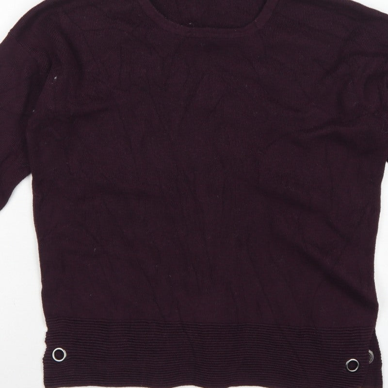 Additional view of Great Plains Women’s Purple M Knit Pullover Round Neck Viscose Jumper