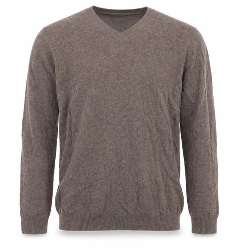 Marks & Spencer Men’s Brown Lambswool V-Neck Pullover Jumper M
