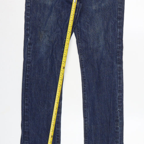 Bluenotes Men’s Blue W32 Straight Leg 100% Cotton Dark Wash Jeans
