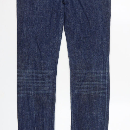 Bluenotes Men’s Blue W32 Straight Leg 100% Cotton Dark Wash Jeans