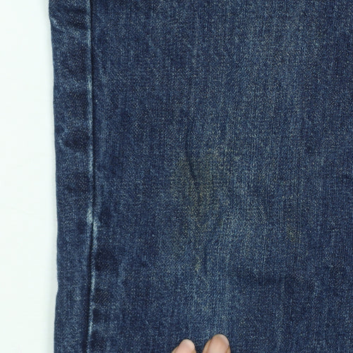 Bluenotes Men’s Blue W32 Straight Leg 100% Cotton Dark Wash Jeans