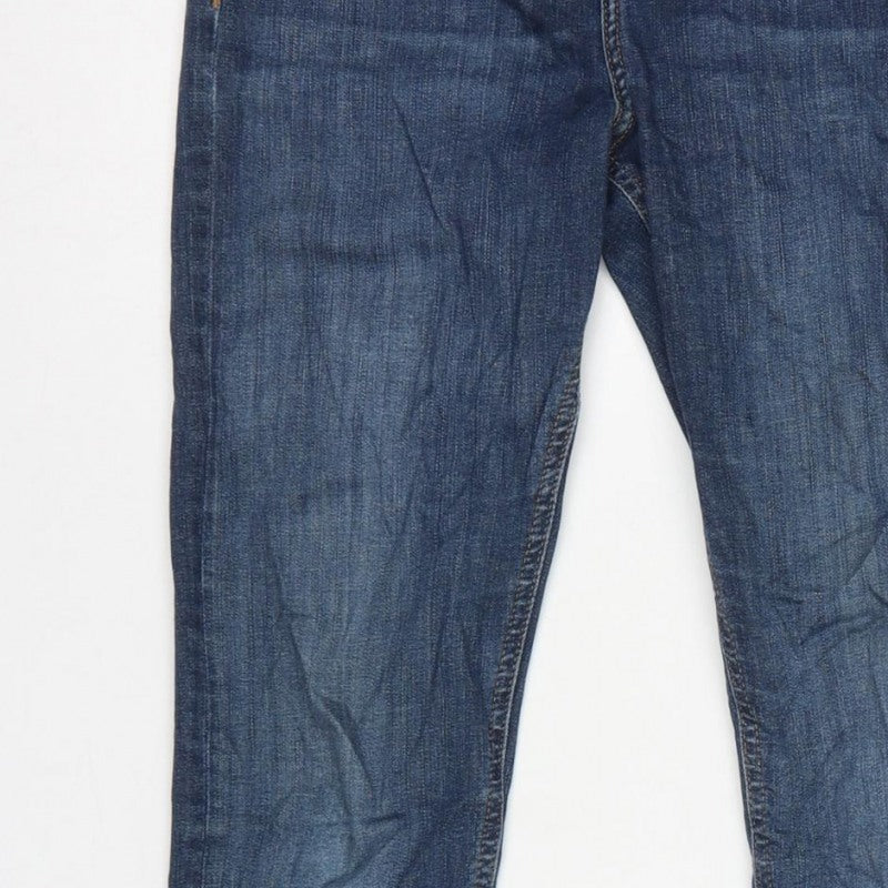 Topshop Moto Women’s Blue W28 L32 Skinny Stretch Jeans Ankle Zip