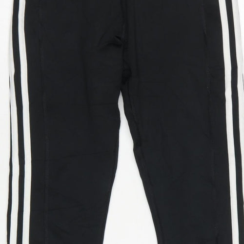 Adidas Women Black XS AEROREADY Side Stripe Skinny Leggings