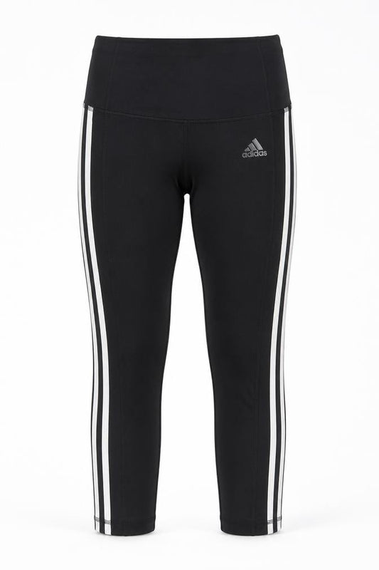 Adidas Women Black XS AEROREADY Side Stripe Skinny Leggings
