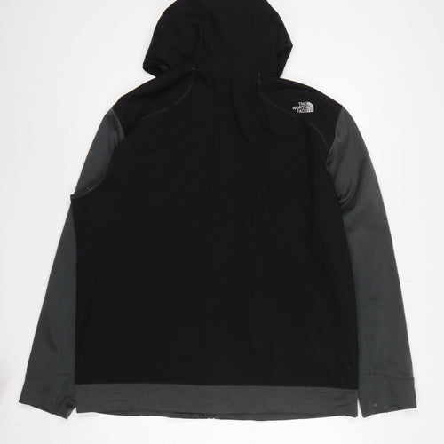 The North Face Men's Black Grey XL Hooded Softshell Jacket