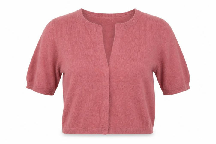 Next Women’s Pink Angora Blend Short Sleeve Open Cardigan UK 10