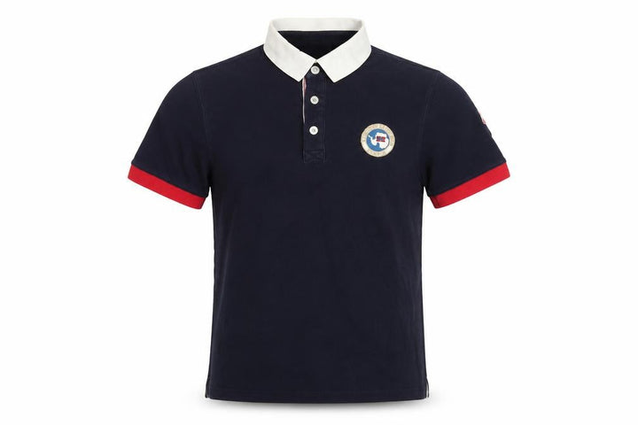 Napapijri Men’s Blue S Cotton Logo Short Sleeve Polo Shirt