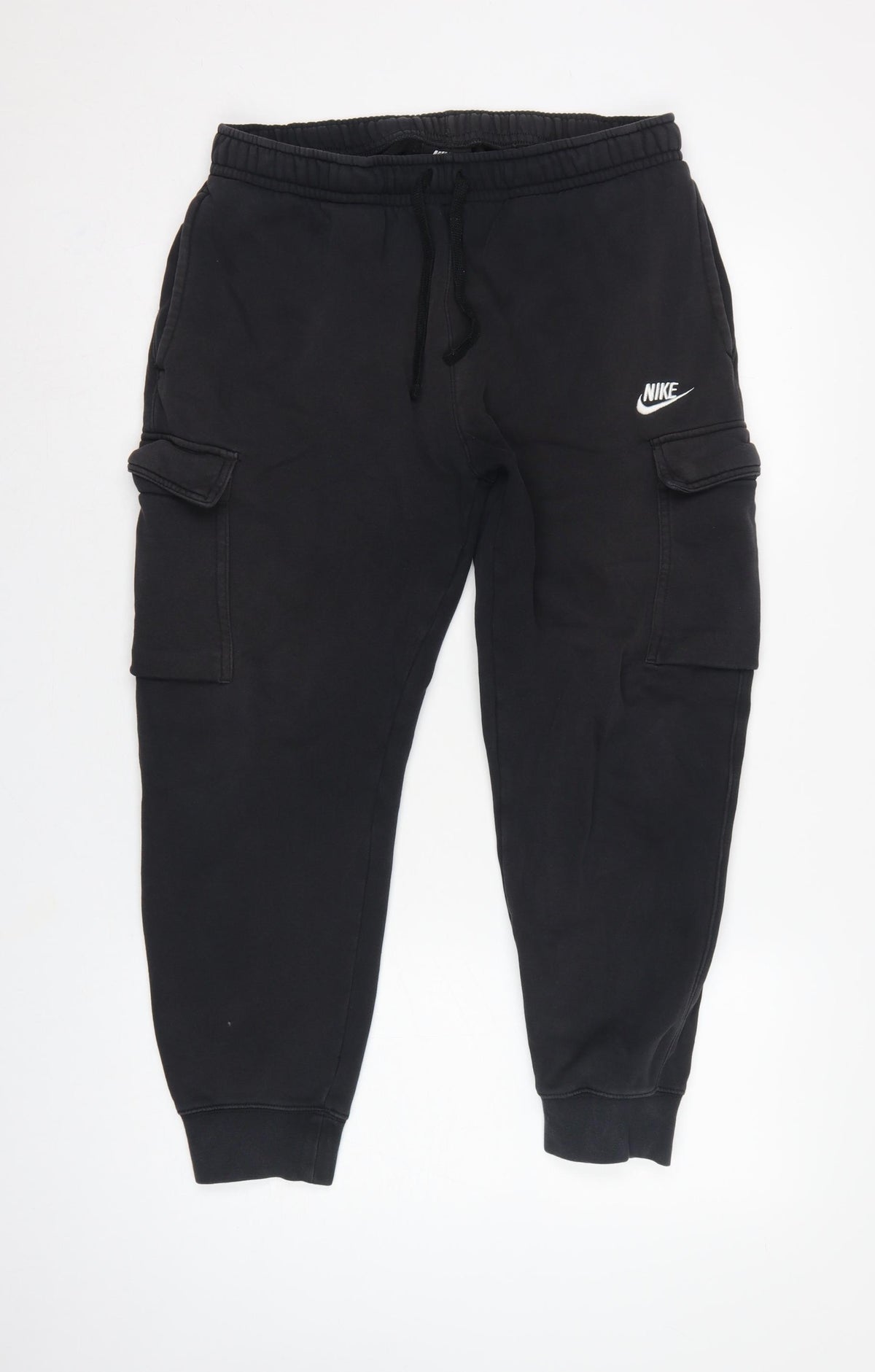 Nike Women’s Black M Cargo Jogger Trousers Logo Elastic Waist