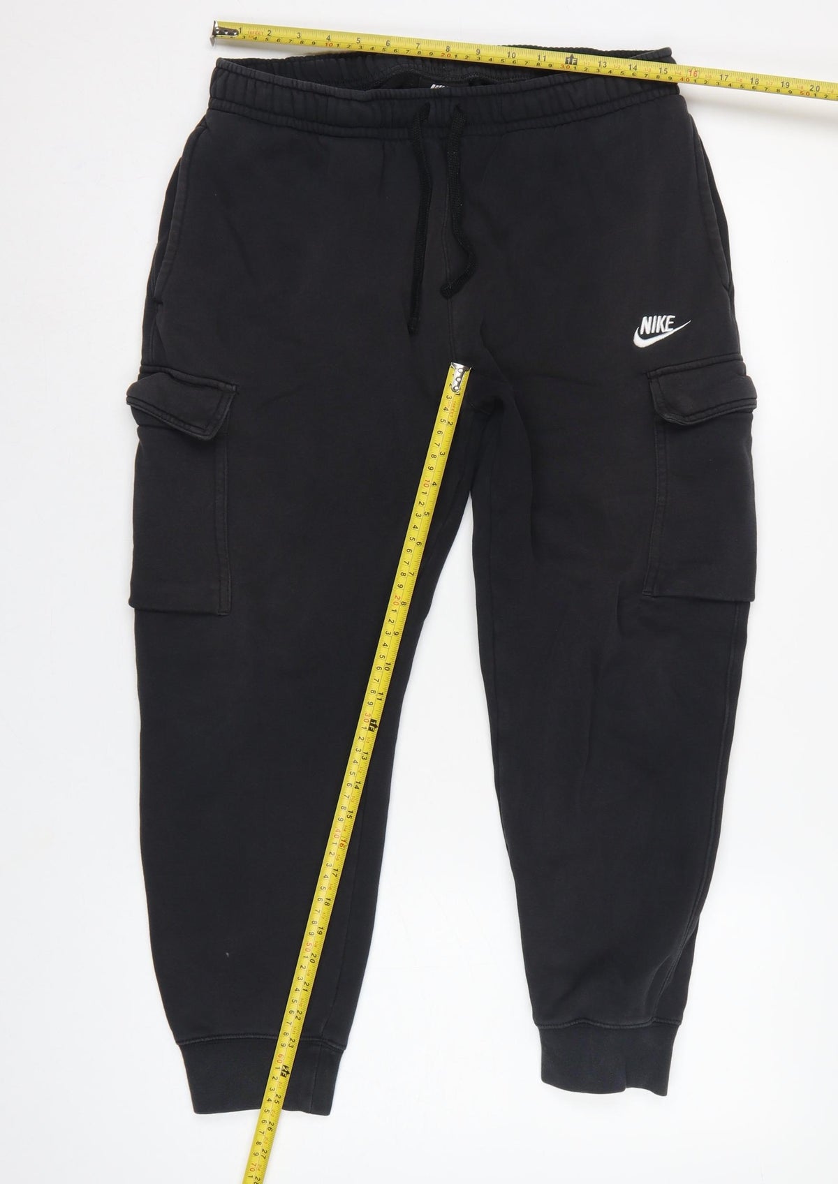 Nike Women’s Black M Cargo Jogger Trousers Logo Elastic Waist