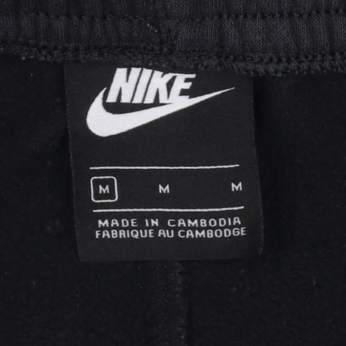 Nike Women’s Black M Cargo Jogger Trousers Logo Elastic Waist