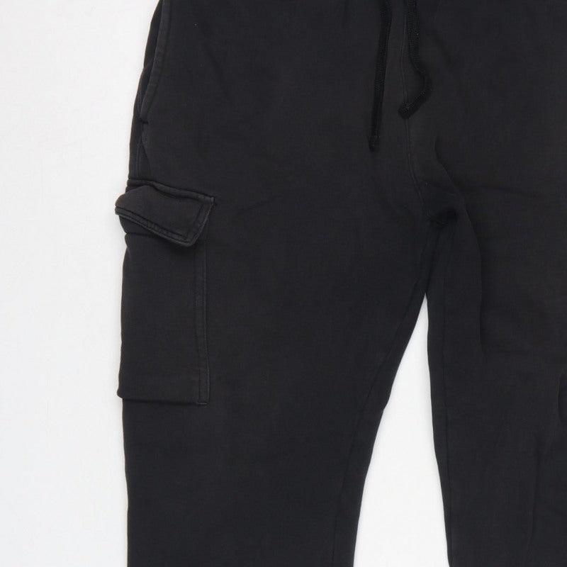 Nike Women’s Black M Cargo Jogger Trousers Logo Elastic Waist