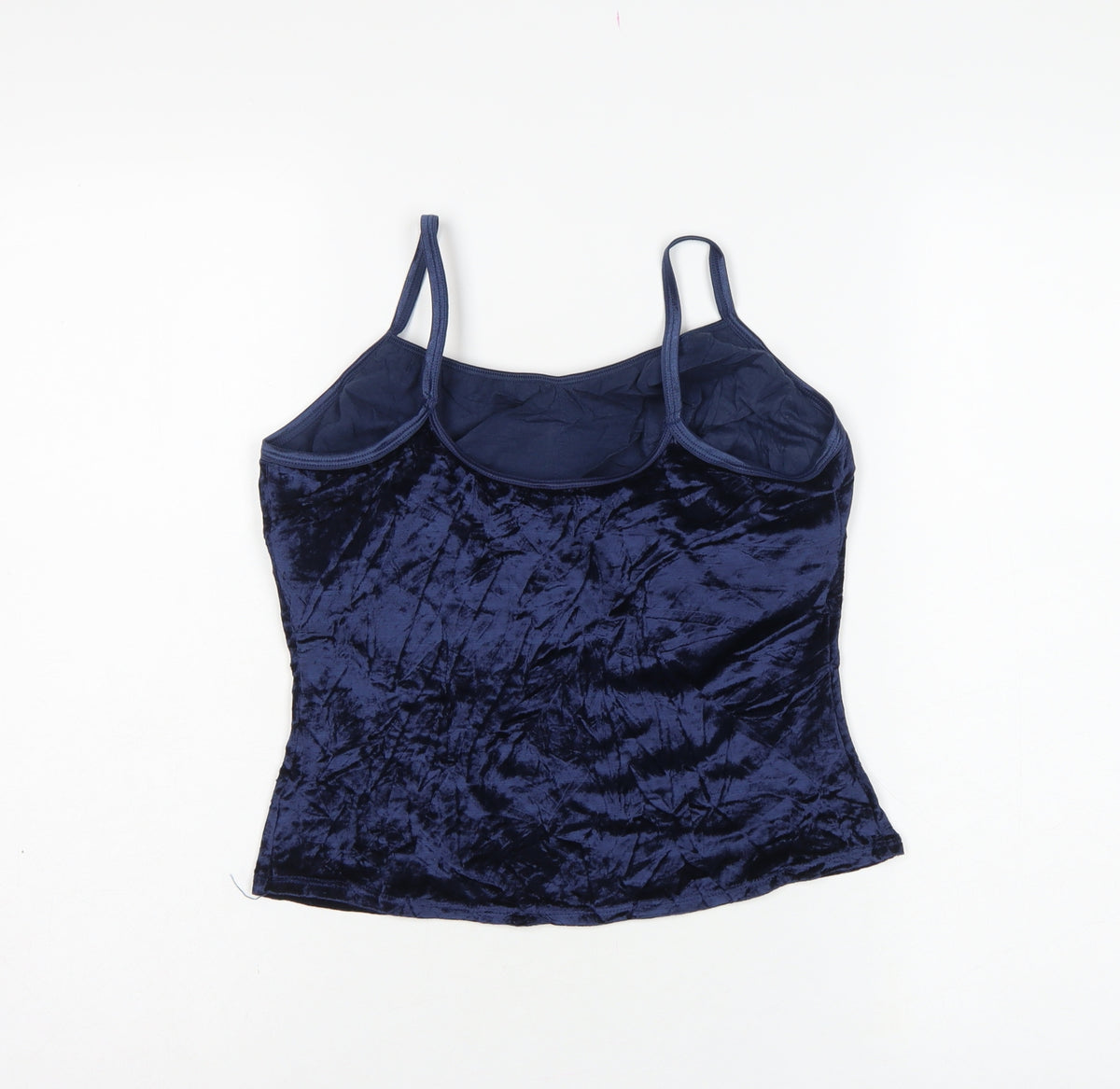 St Michael Marks & Spencer Women’s Blue UK 16 Velvet Camisole Tank Top