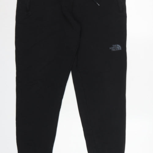 The North Face Men’s Black L Jogger Sweatpants Logo Zip Pockets