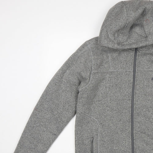 Dare 2b Men's Grey M Fleece Hooded Full Zip Outdoor Jacket