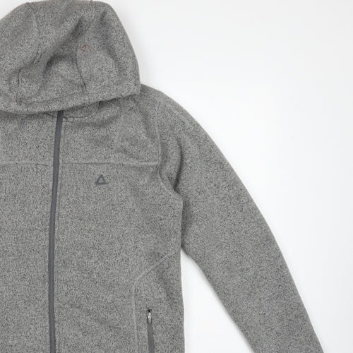 Dare 2b Men's Grey M Fleece Hooded Full Zip Outdoor Jacket