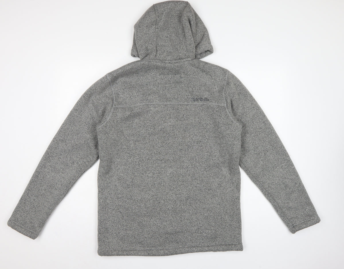 Dare 2b Men's Grey M Fleece Hooded Full Zip Outdoor Jacket