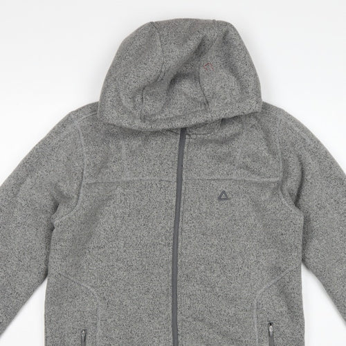 Dare 2b Men's Grey M Fleece Hooded Full Zip Outdoor Jacket