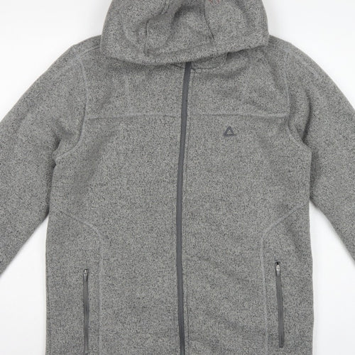 Dare 2b Men's Grey M Fleece Hooded Full Zip Outdoor Jacket