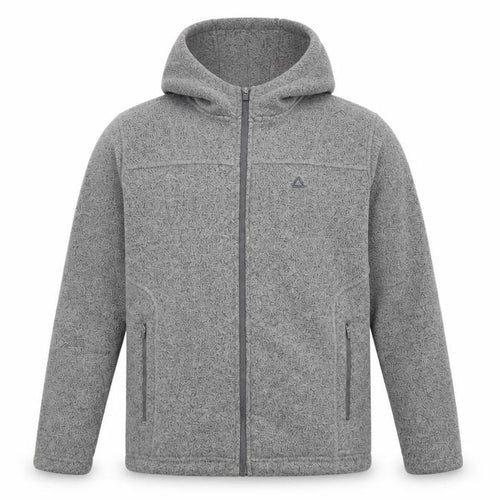 Dare 2b Men's Grey M Fleece Hooded Full Zip Outdoor Jacket
