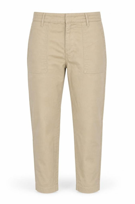 Per Una Women’s Beige Size 12 Cotton Stretch Carpenter Trousers