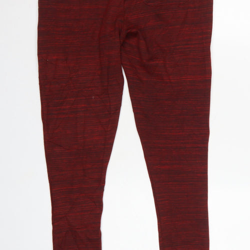 11° Men’s Red Marl Jogger Sweatpants Size S Elastic Waist Cuffed