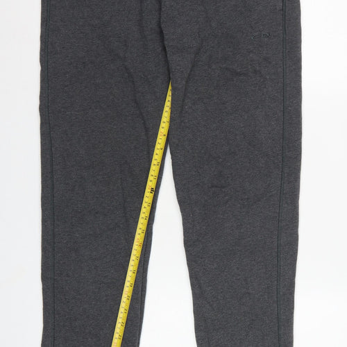 Dri Champion Men's Grey L Fleece Sweatpants Elastic Waist Logo