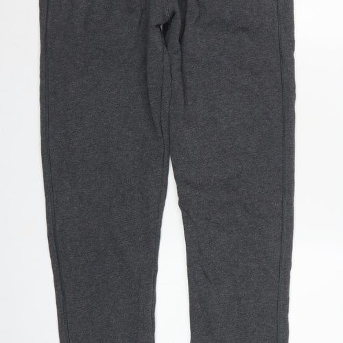 Dri Champion Men's Grey L Fleece Sweatpants Elastic Waist Logo