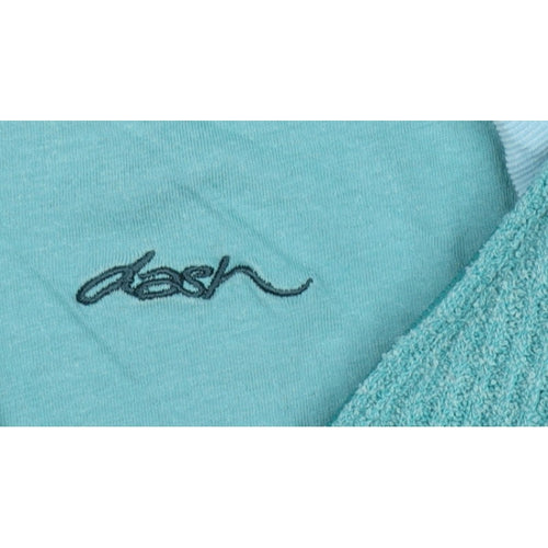 Dash Women’s Blue UK 18 Basic Knit 1/2 Zip Mock Neck Long Sleeve Top