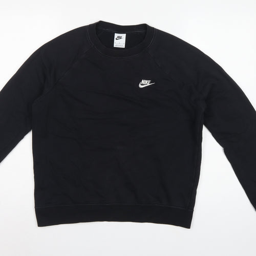 Nike Men’s Black M Pullover Crew Neck Logo Sweatshirt