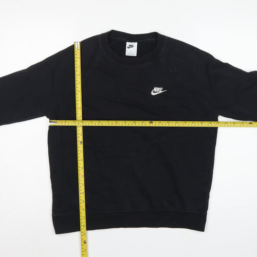 Nike Men’s Black M Pullover Crew Neck Logo Sweatshirt