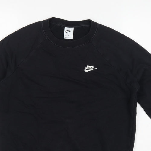 Nike Men’s Black M Pullover Crew Neck Logo Sweatshirt