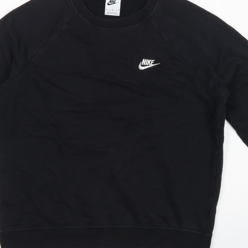 Nike Men’s Black M Pullover Crew Neck Logo Sweatshirt