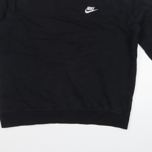 Nike Men’s Black M Pullover Crew Neck Logo Sweatshirt