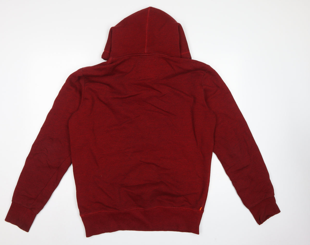 Superdry Men’s Red XL Pullover Graphic Print Hooded Hoodie