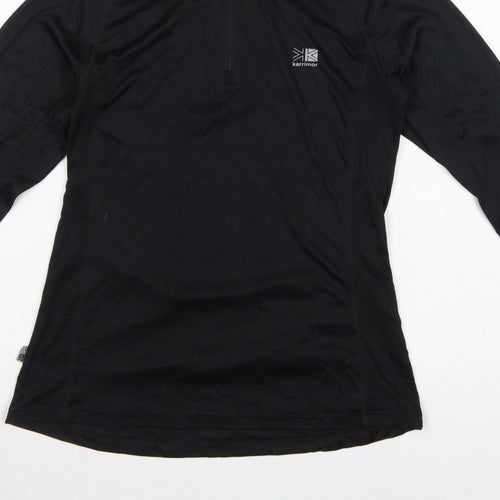 Karrimor Women’s Black UK 14 Running 1/4 Zip Long Sleeve Pullover Top